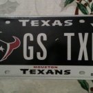 Texas vanity new Houston Texan vanity GS TeXaN License Plate Football NFL Car