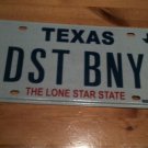 Texas vanity DuST BunNY license plate Star Cosmos Clean Astronomy Planet Space