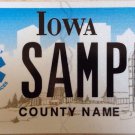 Iowa Emergency Medical Services Motorcycle license plate Harley Triumph Honda