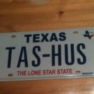 Texas vanity TAS HUS license plate TX Tag Puppies Shoe Shoes Clothing