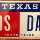 Optional Texas 4 Ever vanity  POS DAD License Plate Father Family Son Kung Panda