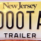 New Jersey Trailer license Plate Sample NJ tag truck