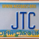 North Carolina Protect Shore vanity JTC license plate John Jack Jane Jenny Jill