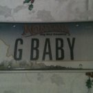 Montana vanity G BABY license plate rap music rapper Sing Song family child Babe