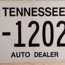 Tennessee Dealer license plate Dealership D 12027 Ford Chevrolet Ferrari Porsche