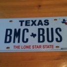 TX vanity BMC BUS license plate British Motor Corporation coach Turkish turkey