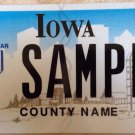 Iowa Silver Star Medal license plate sample Motorcycle USA Military citation US