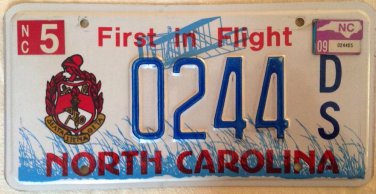 North Carolina DELTA ZIGMA ZETA Sorority license Plate University Soror