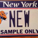 New York Knicks NBA license plate National Basketball Madison Square Garden