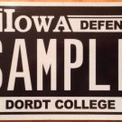 Iowa Dordt Christian College license plate Synod Dordrecht Reformed Church God