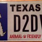Texas Animal Friendly Spay Neuter license plate Pet Dog Cat Dogs cats pets puppy
