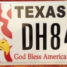 Texas God Bless America license plate Eagle Bird Christian Religion Terror Lord