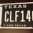 T For Texas vanity CLiFf 146 License Plate Name Clifford Clifton Cleveland Clive