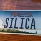 Montana vanity SILICA license plate Chemical Rock Chemistry Flint Stone Geology