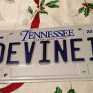 Tennessee vanity DEVINE Intervention license plate God Miracle Jesus Religion