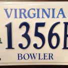 Virginia Bowler license plate Bowling alley Pins Bowl