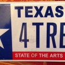 Texas State Arts vanity 4 TREE license Plate Forest Nature Wild Wood Park Trees