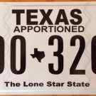 Texas Apportioned Lone Star State license plate Truck Trailer Graphic US