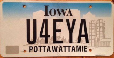 Iowa vanity EUPHORIA license plate Happy Joy Excite Victory Love Orgasm Meditate
