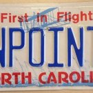 North Carolina vanity ON POINT 1 license plate Perfect Control Satisfy Time Sexy