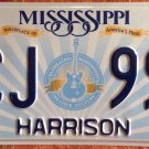 Triple Digit 9 license plate 999 HCJ Birthplace Music Blues Bluesman sing singer