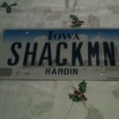 Montana vanity SHACK MN license plate cabin house Minnesota hut shed Radio poor