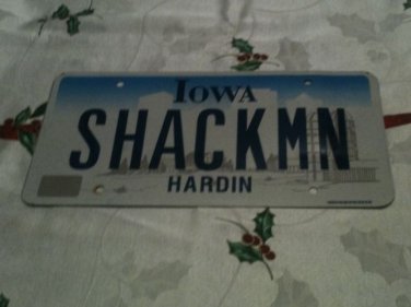 Montana vanity SHACK MN license plate cabin house Minnesota hut shed Radio poor