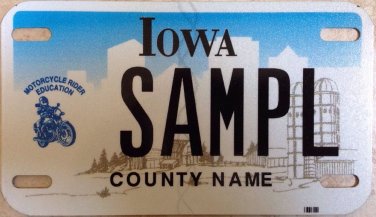 Motorcycle Rider Education license plate Bike Biker Harley Yamaha Suzuki Biking