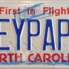 North Carolina vanity HEY PAPI License Plate father Dad Daddy Family