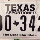Texas 2010s Apportioned Lone Star State license plate Truck Trailer Graphic USA