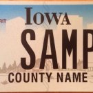 Iowa Legion Of Merit Medal license plate sample War Military Award