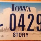 New Iowa Handicap Story county License Plate Disabled Wheelchair Handicapped IA