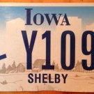 New Iowa Handicap Shelby county License Plate Disabled Wheelchair Handicapped IA