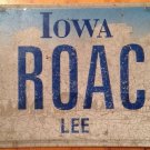 IA vanity CocKROACH license plate Dirty Pest Filth Animal Insect Clean Blattaria