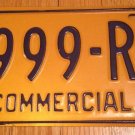 Vintage New York Triple 9 Nine license plate repeating number #RW 999 Manhattan