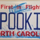North Carolina vanity SPOOKED  license Plate Frighten Fear Kid Gost Afraid Scare