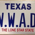 Texas Dots vanity WWAD license plate WorldWide Association Dentist Dermatology