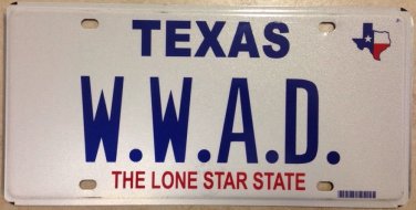 Texas Dots vanity WWAD license plate WorldWide Association Dentist Dermatology