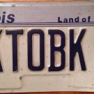 Illinois vanity BacK TO BacK license plate house prison sentence music song car