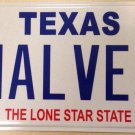 Texas vanity MALVE Malvin 3 license plate  Malverne Malva Pokemon Flower