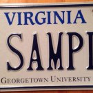 Virginia Georgetown University license plate DC NCAA Both Into One Yohas Yoha