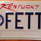 KY Navy vanity FETT license Plate Star Wars Movie Jango Boba Cassus Fitness Fit