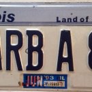 Illinois vanity Barbara BARB A 1989 license plate Barby