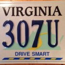 Virginia DRIVE SMART Handicap  License Plate Wheelchair Driving School Disabled