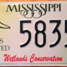 Mississippi Ducks Unlimited License Plate Wetlands Hunt Hunting Hunter Sportsman