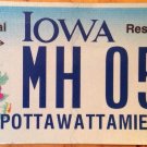 IA Goldfinch Rose #MH 057 license plate Wild Wildlife Yellow Bird Natural Flower