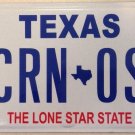 Texas vanity CHRONOS license plate Father Time Mythology God Zodiac Wheel Timing