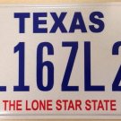 TEXAS vanity Nissan L16 Camaro ZL2 license plate Chevrolet Chevy