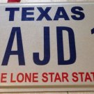 TEXAS vanity MAJD 1 Major License plate Majdi military USMC David Dale Dennis
