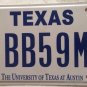 TX University of Texas at Austin license plate NCAA Football UT Longhorns